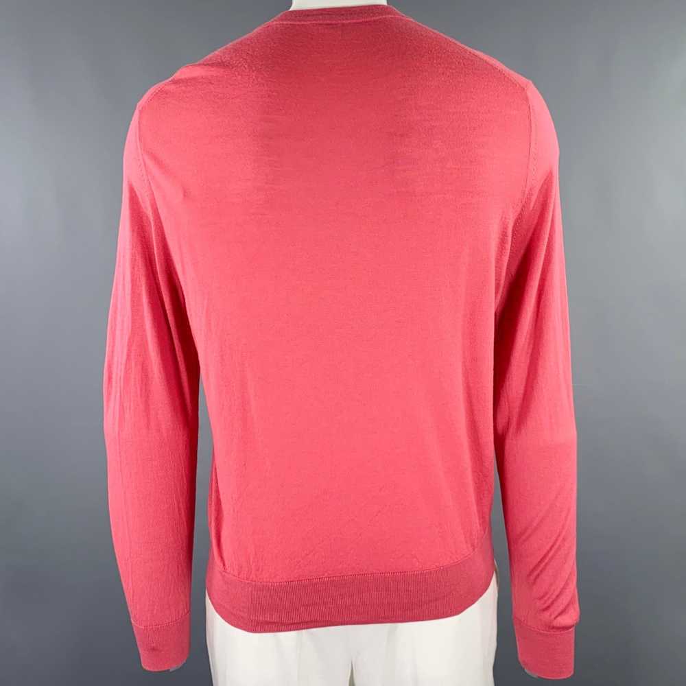 Paul Smith PAUL SMITH Pink Merino Wool Crew Neck … - image 3