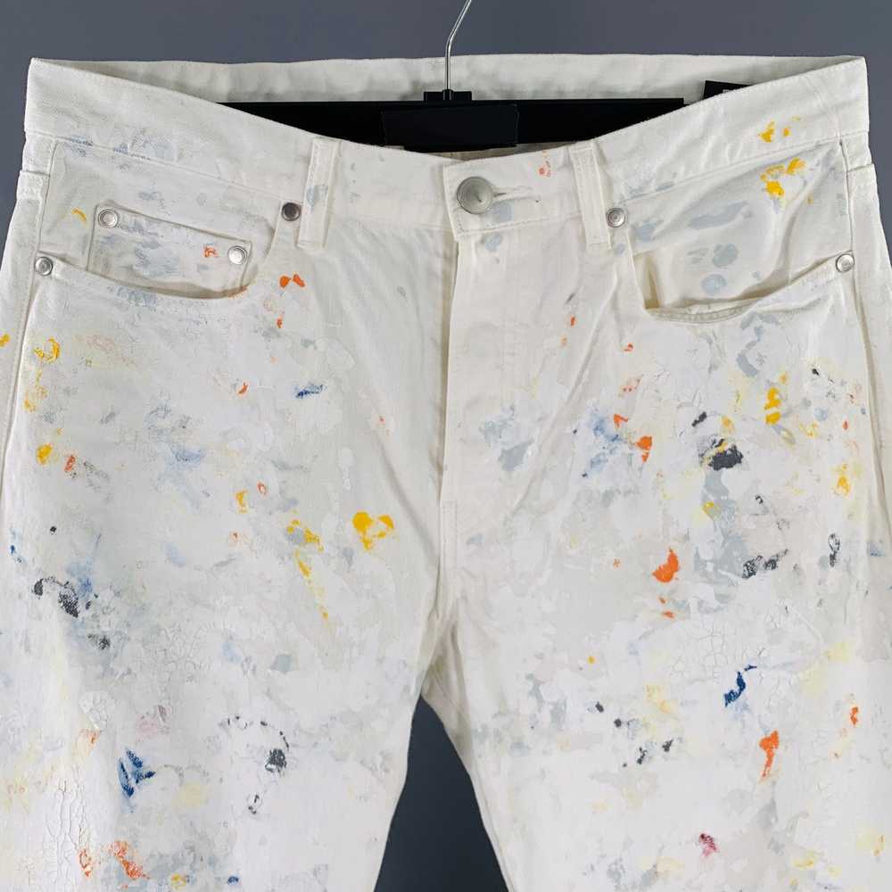 John Elliott White Multi Color Paint Splatter Cot… - image 2