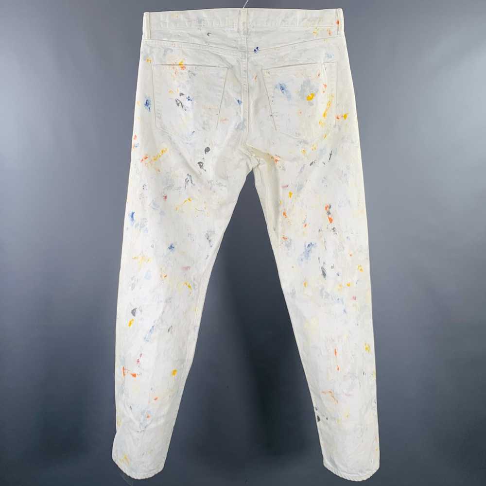 John Elliott White Multi Color Paint Splatter Cot… - image 3