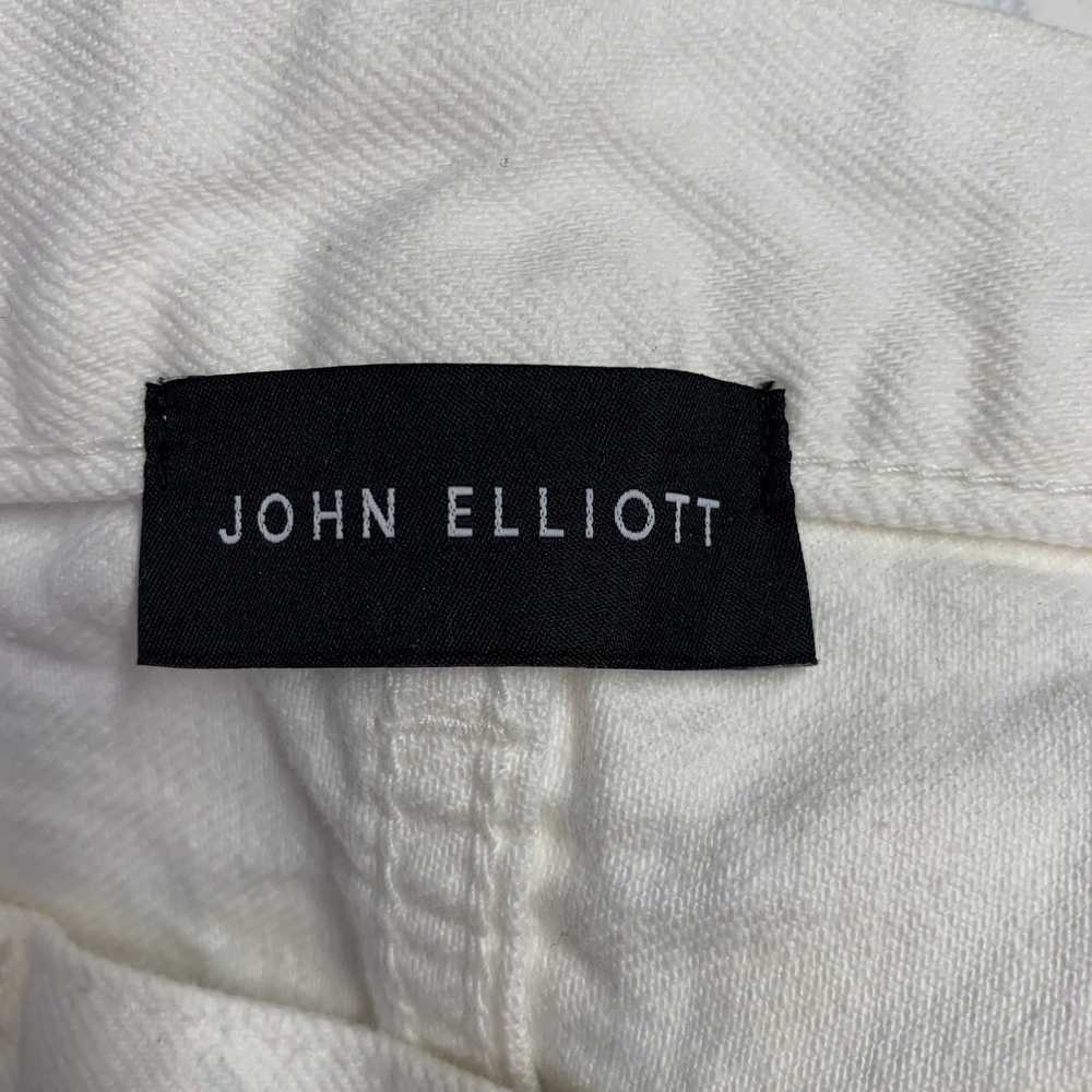 John Elliott White Multi Color Paint Splatter Cot… - image 4