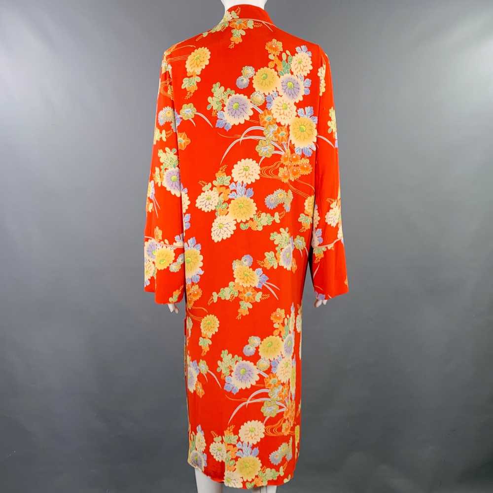 Designer TRF Red Multi Color Viscose Floral Singl… - image 4