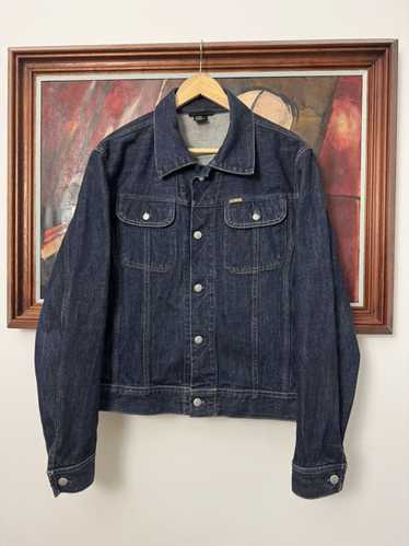 Vintage Y2K Diesel 2024 Blue Dark Wash Denim Jacket Size XL Men