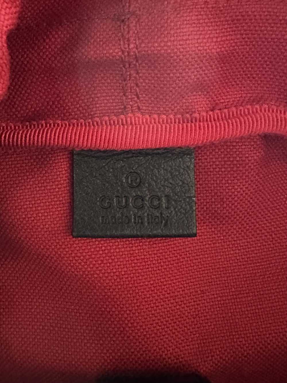 Gucci Gucci Navy & Red GG Monogram Wool Backpack - image 5