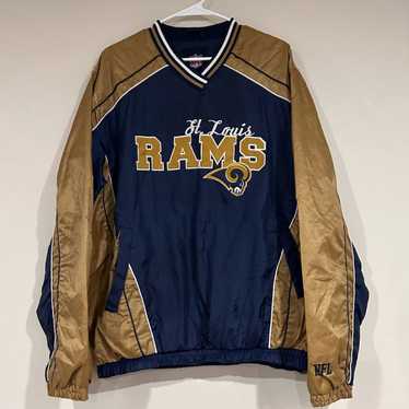 NFL Vintage St. Louis Rams V Neck Windbreaker - image 1