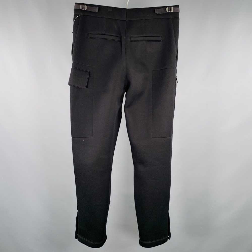 Helmut Lang Black Modal Side Tabs Casual Pants - image 3