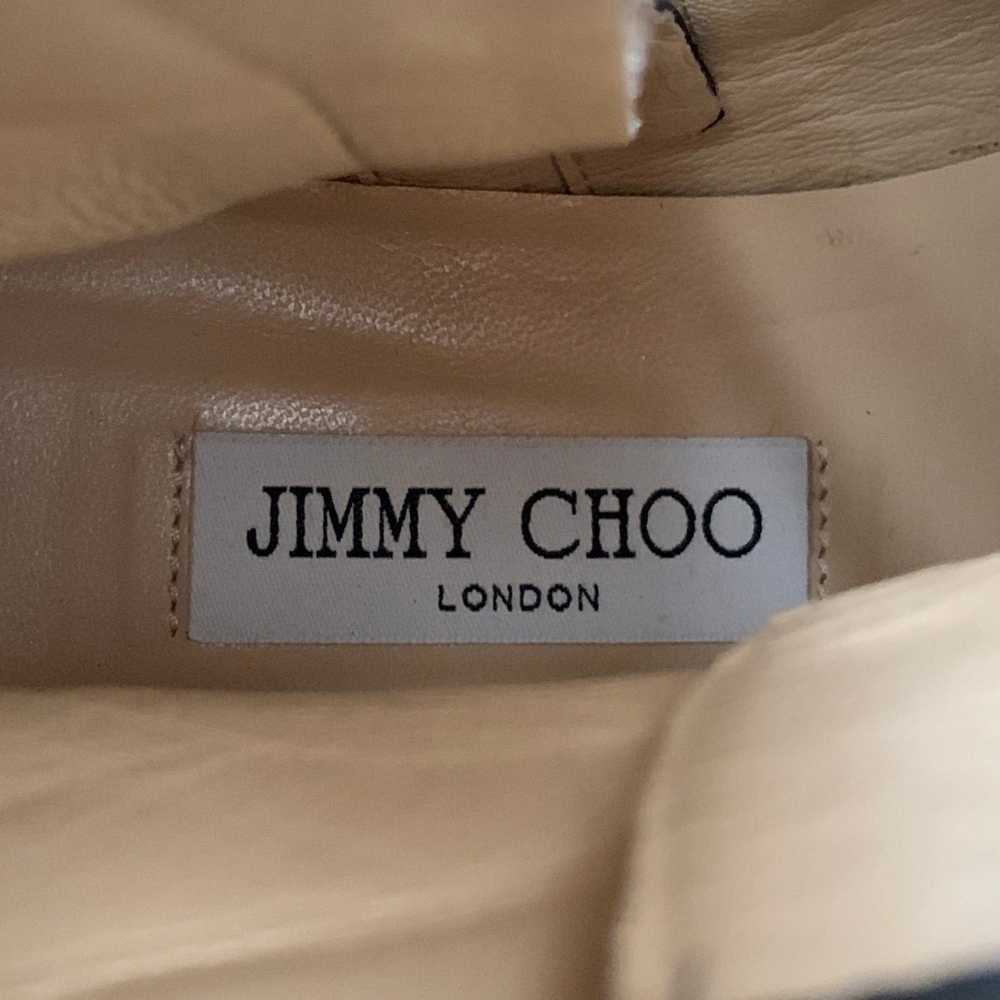 Jimmy Choo JIMMY CHOO Size 10 Black Leather Zip L… - image 7