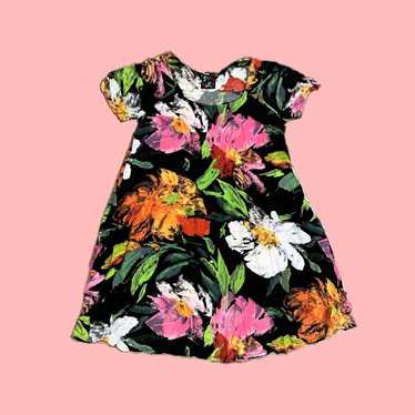 Jams World Womens Multicolor Bold Floral Print Mi… - image 1