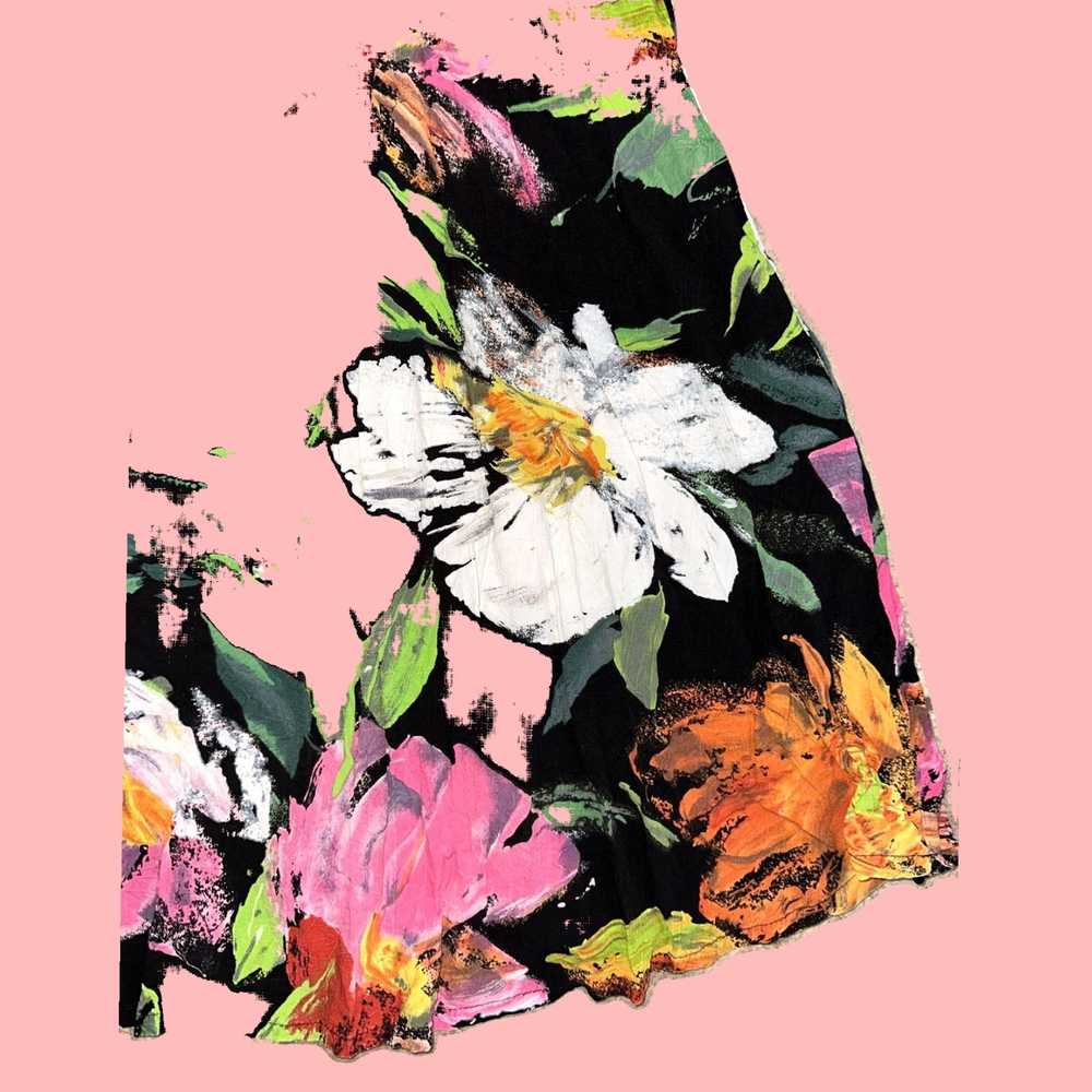 Jams World Womens Multicolor Bold Floral Print Mi… - image 6