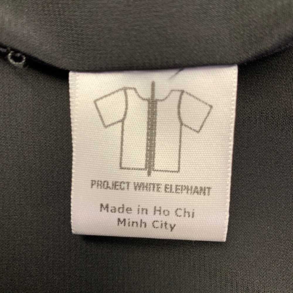 Designer PROJECT WHITE ELEPHANT Black Blue Cotton… - image 10