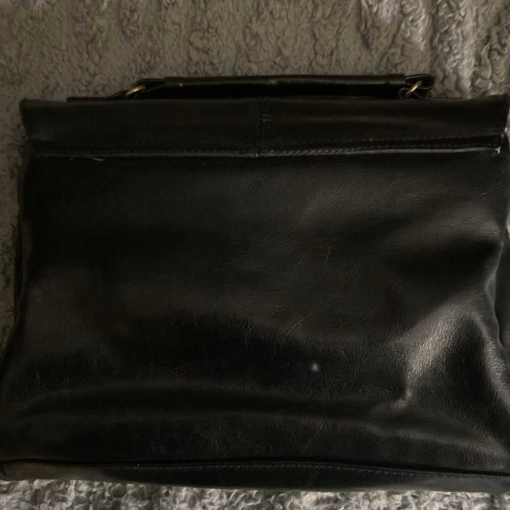 Black Leather Like Vintage Handbag - image 10