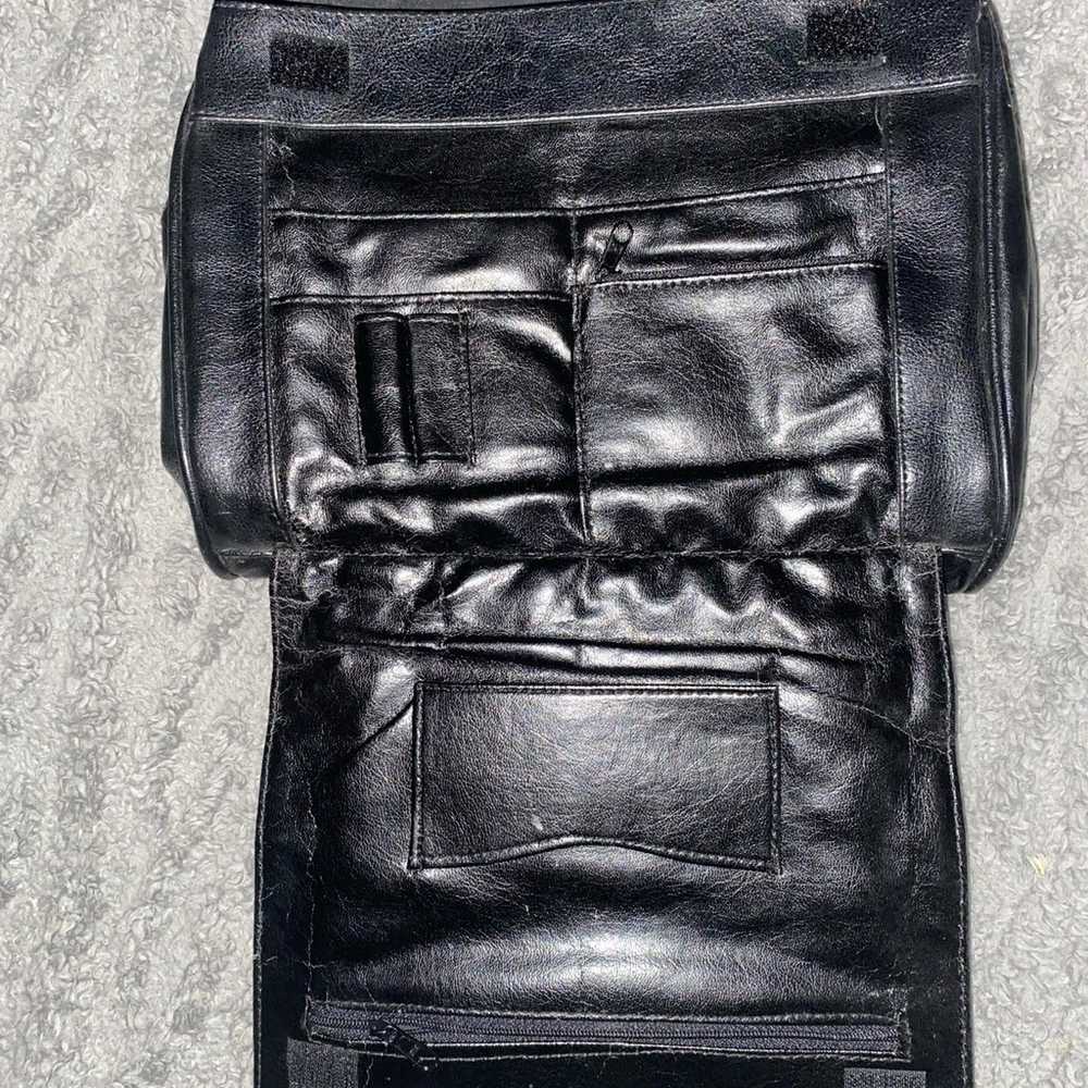 Black Leather Like Vintage Handbag - image 4