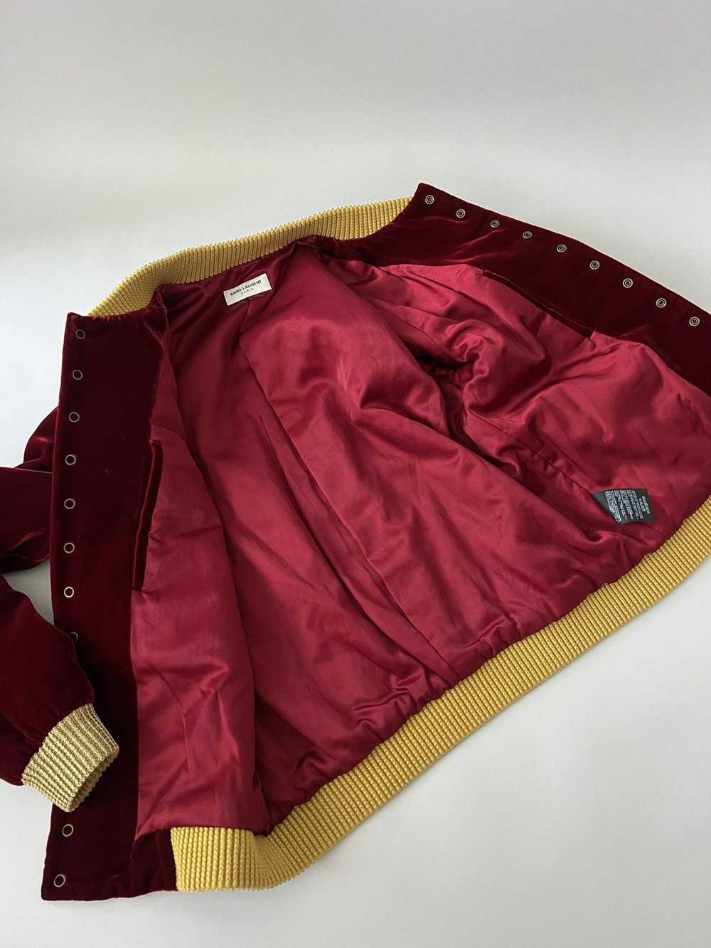 Saint Laurent Paris $5k Velvet Officer Jacket Emb… - image 5