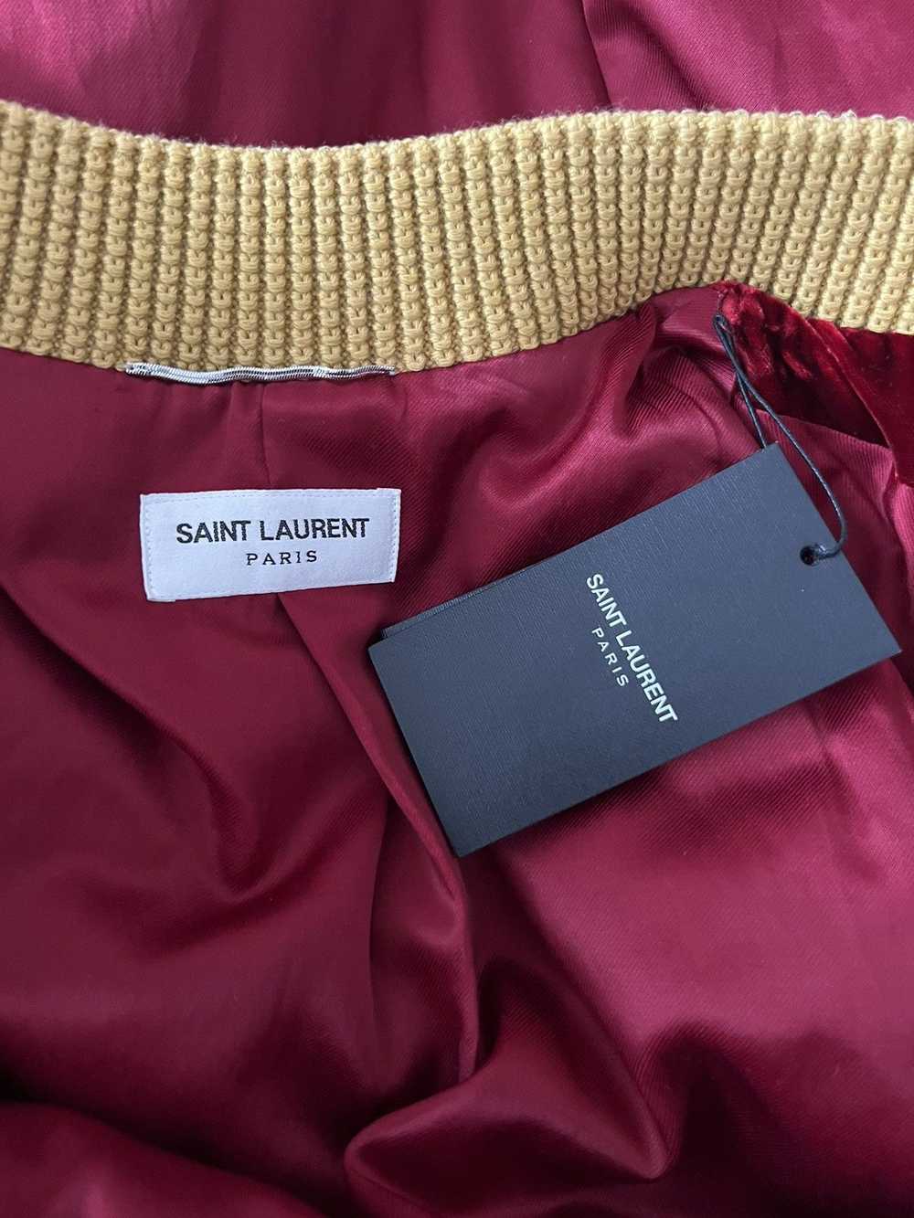 Saint Laurent Paris $5k Velvet Officer Jacket Emb… - image 7