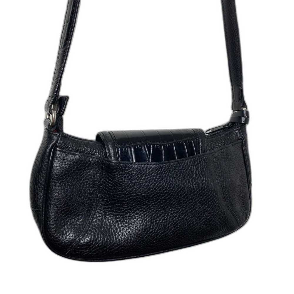 Brighton Small Black Hardware Crossbody Leather P… - image 5