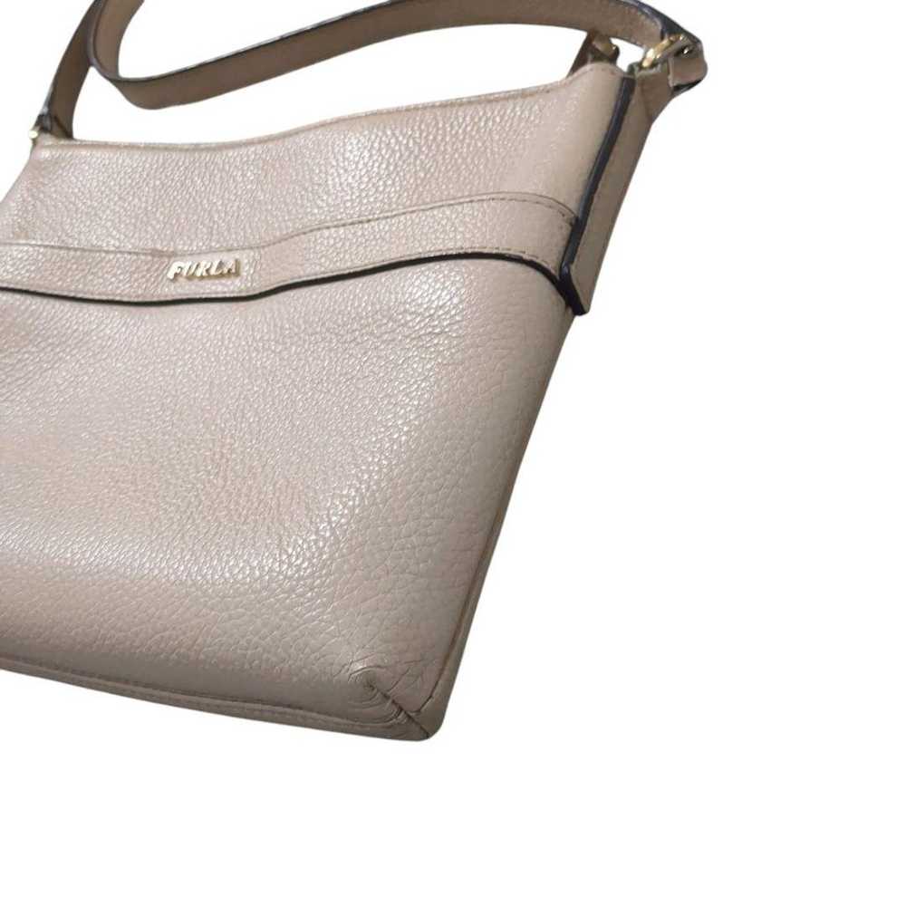 FURLA Shoulder Bag Pink Beige with Crossbody Stra… - image 4