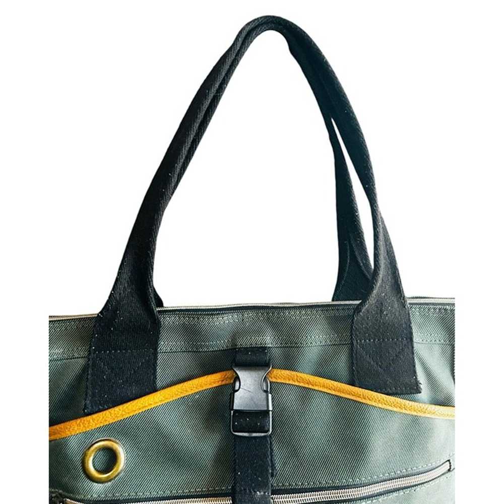 Bianchi Dibase Canvas  Tote Travel Weekend Bag Gr… - image 5