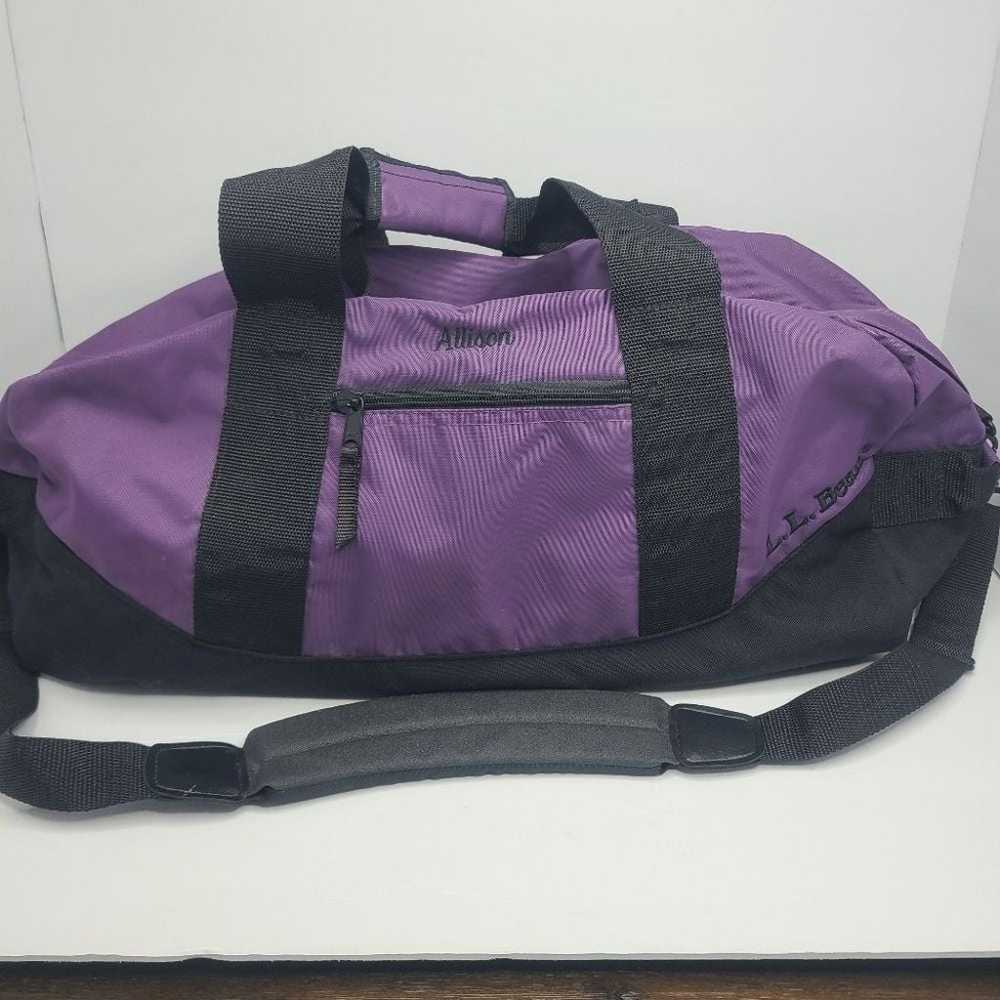 LL Bean Adventure Large Duffle Purple - image 1