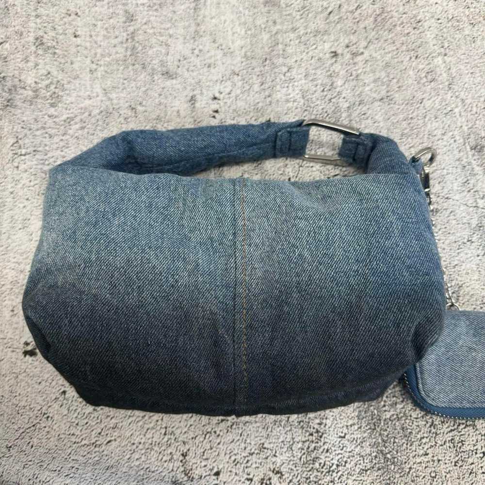 Y2K denim fabric one-shoulder handbag archive gru… - image 9