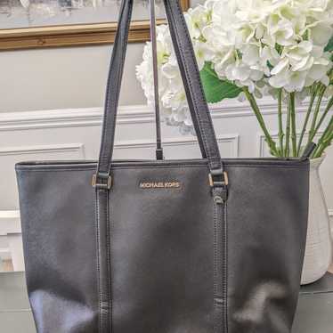 Michael Kors Sady Purse BLACK Saffiano Leather