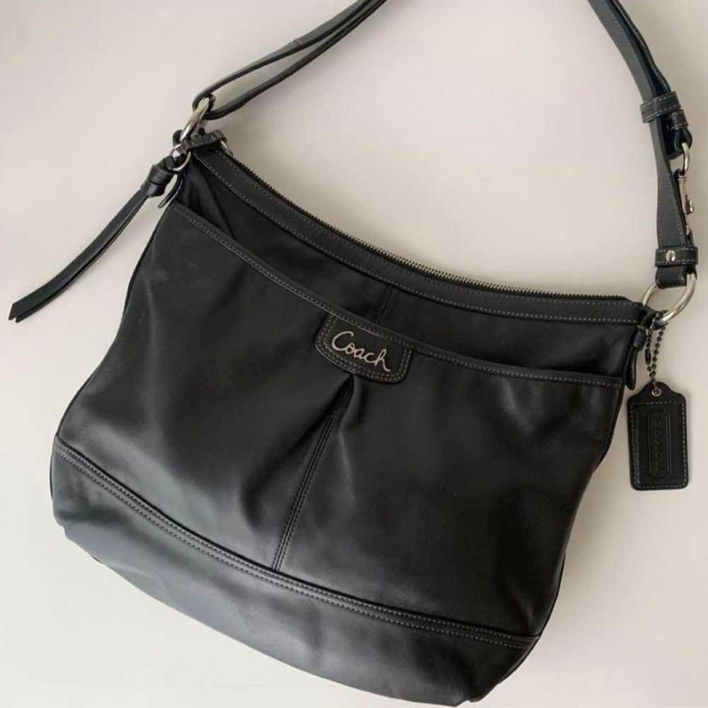 【Soft Leather✨】COACH Shoulder Bag Black - image 3