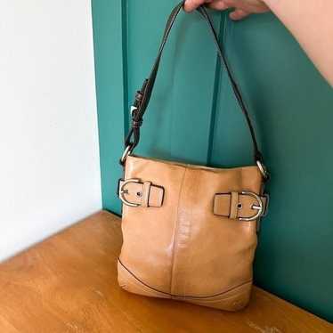 Coach Vintage 1453 Two Tone Light Dark Brown Slim… - image 1