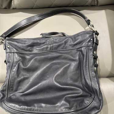 Coach Zoe Large Leather Hobo Shoulder Bag