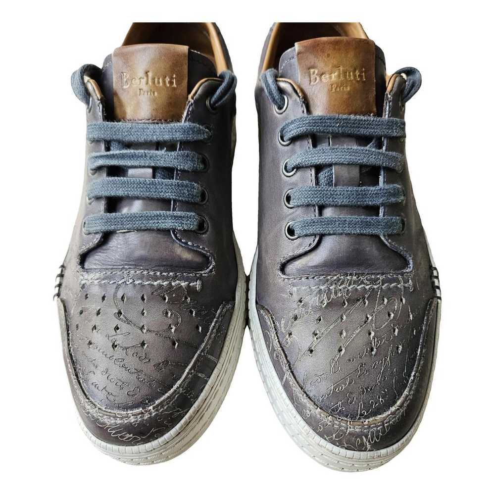 Berluti Leather low trainers - image 1