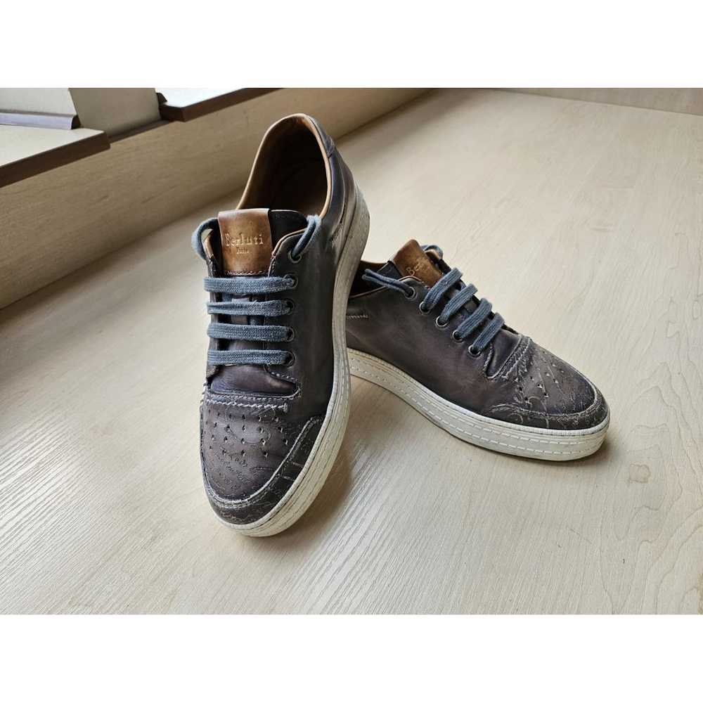 Berluti Leather low trainers - image 4