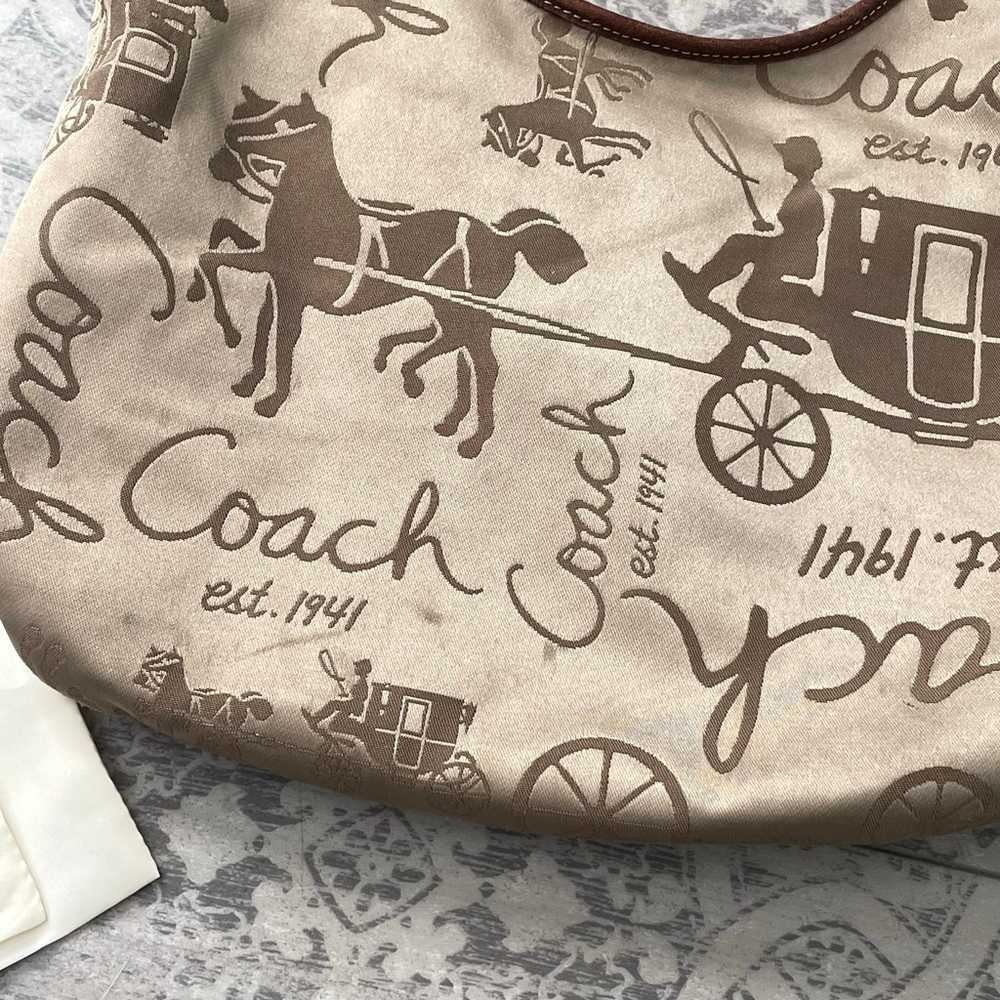 COACH Vintage Horse & Carriage Brown / Neutral Sh… - image 5