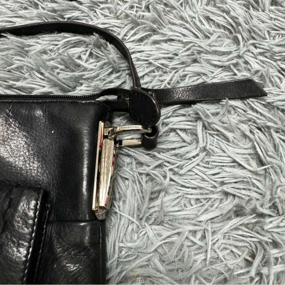 B Makowsky Genuine Leather Black Crossbody Bag - image 3