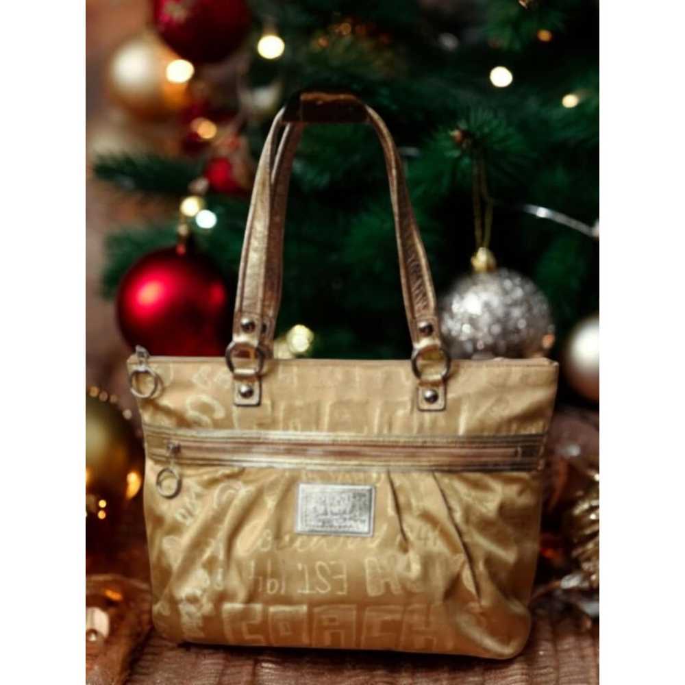 "RARE FIND " Coach Gold Poppy Story Patch Glam To… - image 1