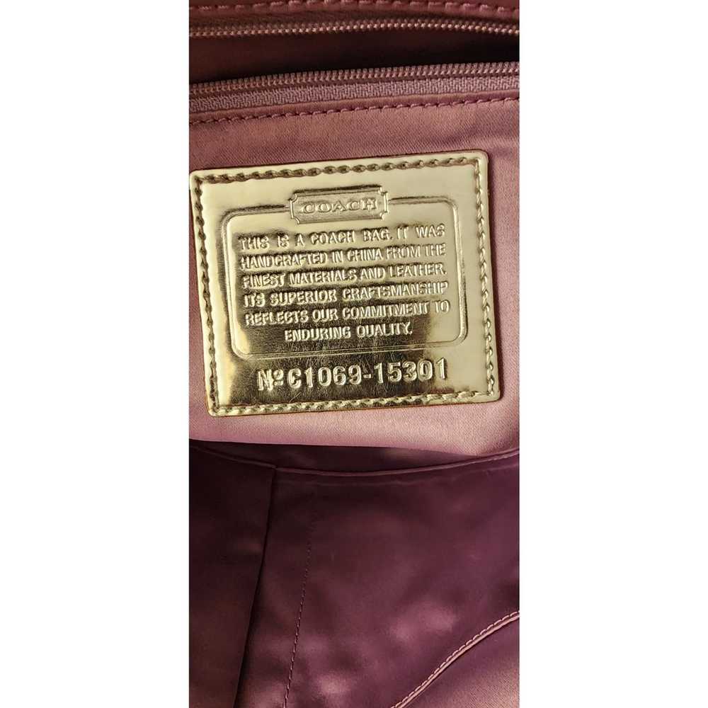 "RARE FIND " Coach Gold Poppy Story Patch Glam To… - image 9