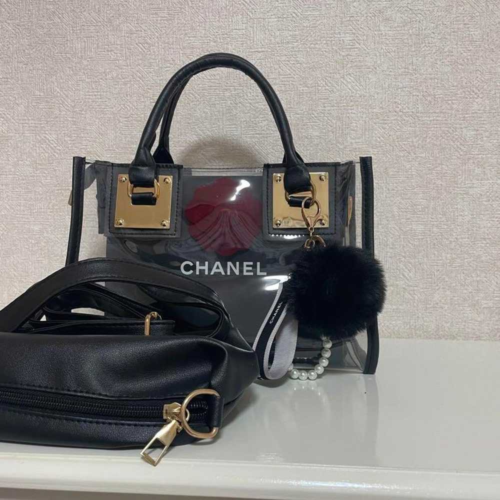 Chanel shop bag, new clear bag - image 4