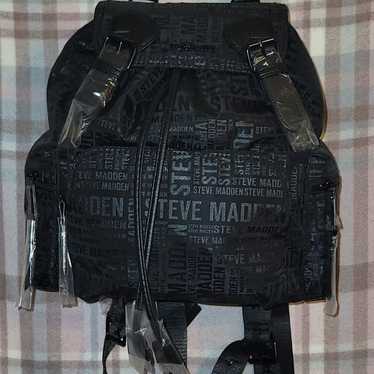 Steve Madden Black BSOLLY Flap Backpack