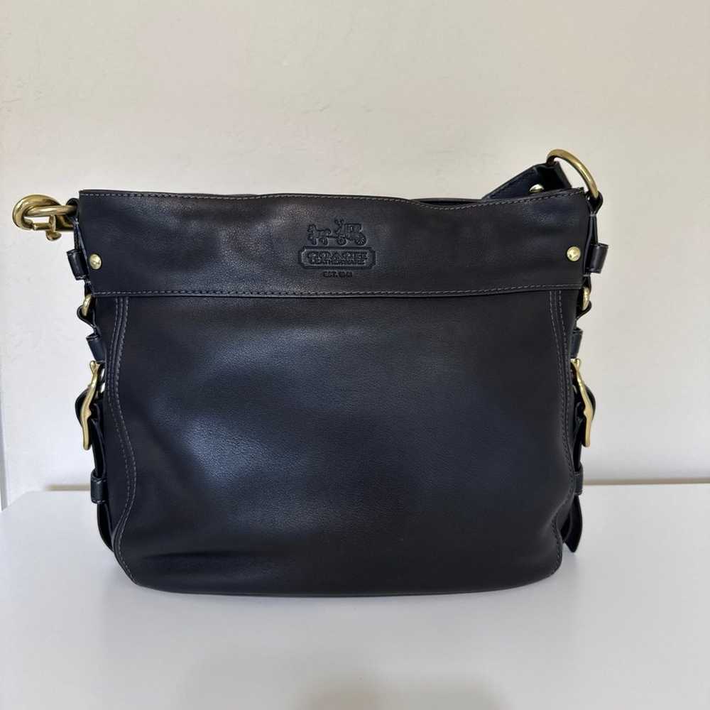 COACH ZOE  Leather Hobo Bag with big hardware - image 1