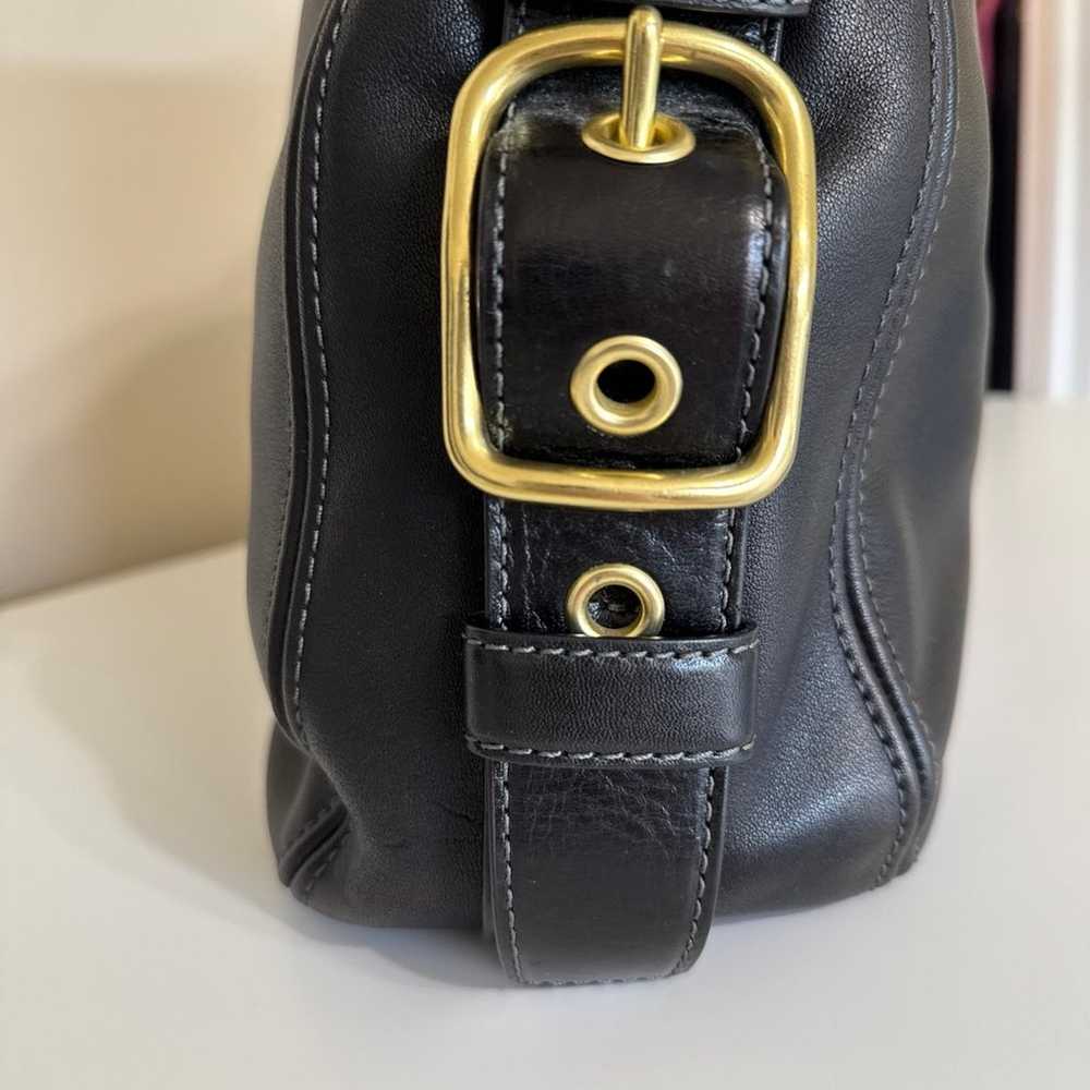 COACH ZOE  Leather Hobo Bag with big hardware - image 4