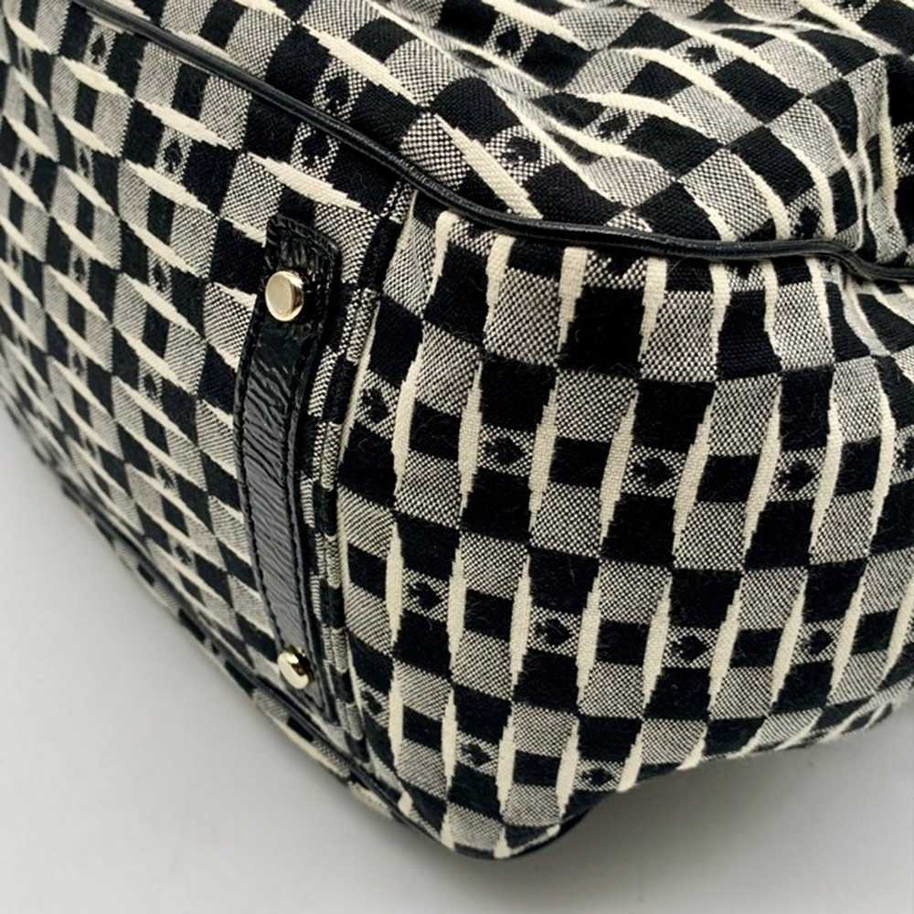 Kate Spade Black & Grey Canvas Stevie Diaper Bag - image 9