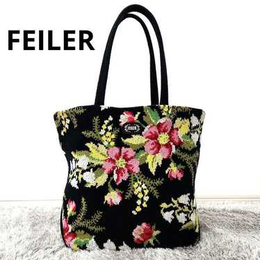 FEILER Floral Pattern Tote Bag