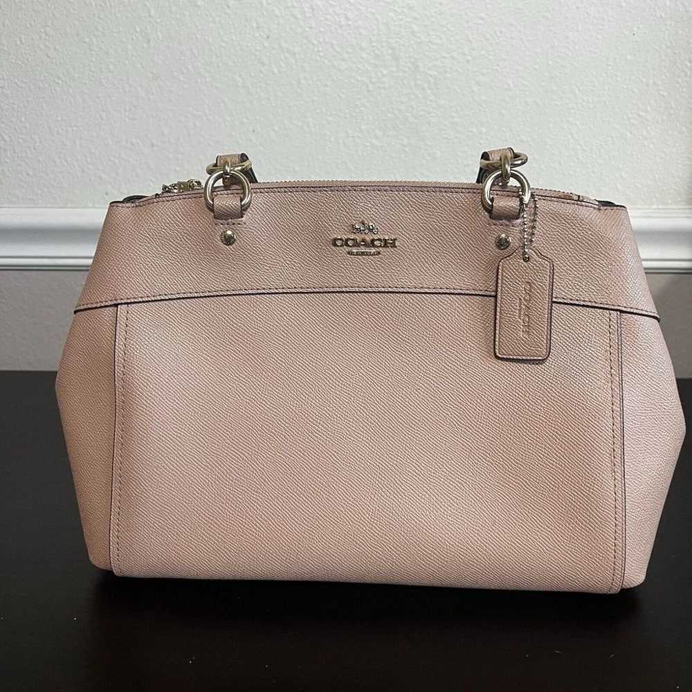 Coach Crossgrain Mini Brooke Carryall- Blush Satc… - image 1