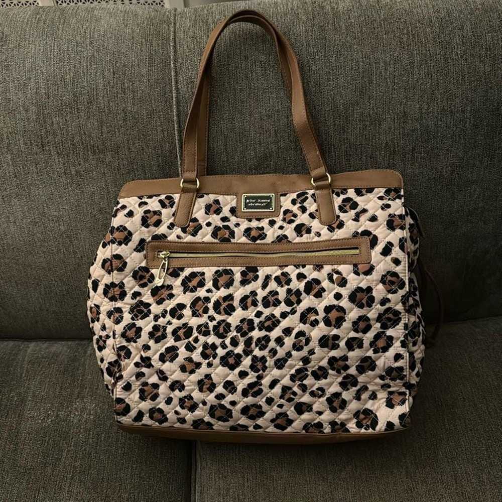 Betsey Johnson Tote Bag Cheetah - image 1