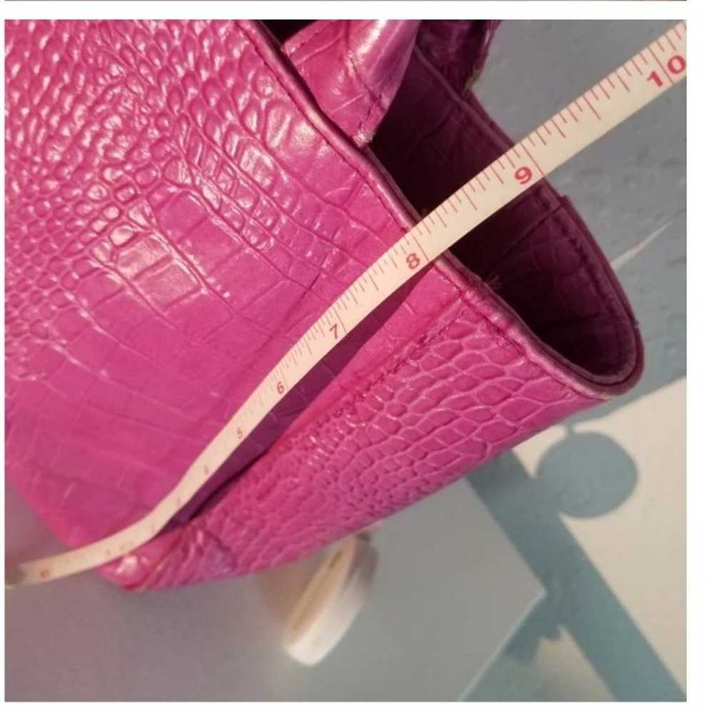 Express Geniune Leather Pink Fuschia Crocodile Pa… - image 2