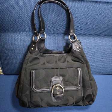 COACH Shoulder Tote Bag - Black - image 1