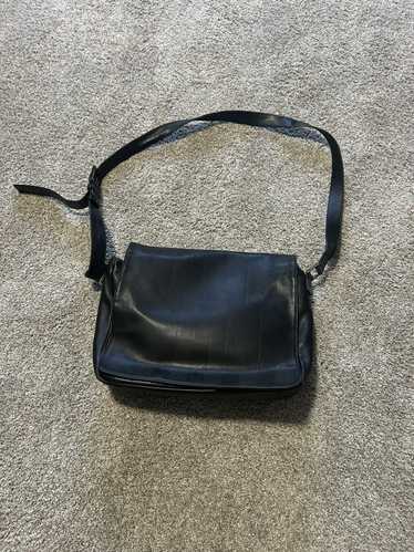 Fendi Vintage FENDI Leather Satchel Bag Black Larg