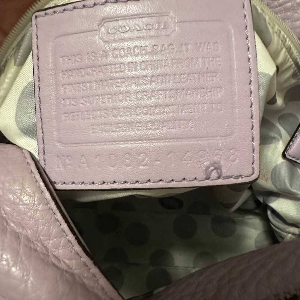 Coach Lilac shoulder bag - image 10