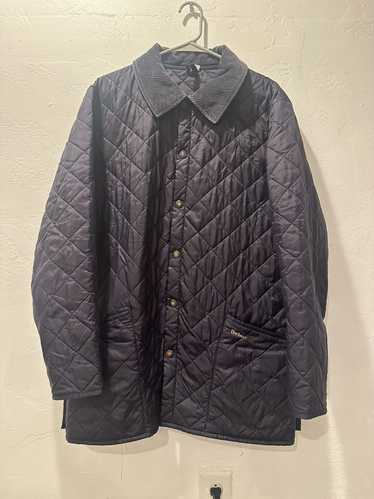 Barbour × Vintage Navy Blue Quilted Light Jacket