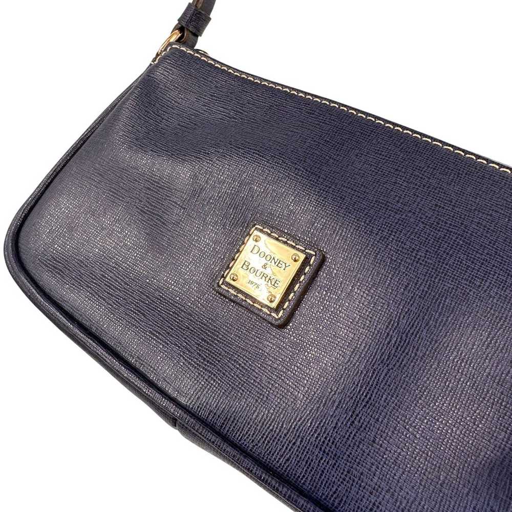 Dooney & Bourke Navy Leather Mini Crossbody Purse - image 4