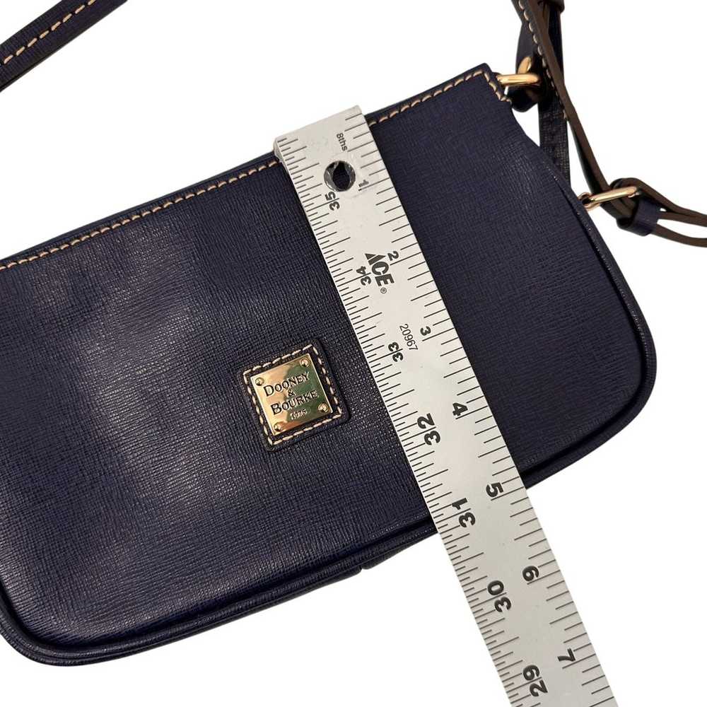 Dooney & Bourke Navy Leather Mini Crossbody Purse - image 9