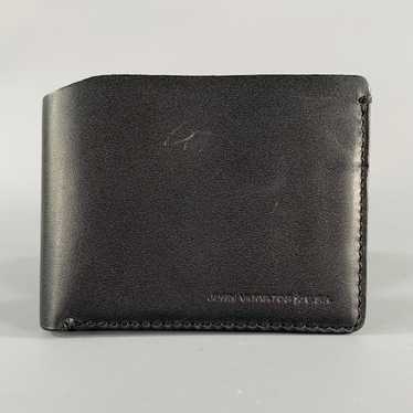 John Varvatos JOHN VARVATOS Black Leather Bifold … - image 1