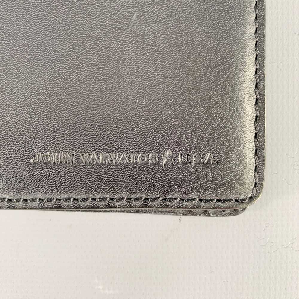 John Varvatos JOHN VARVATOS Black Leather Bifold … - image 2