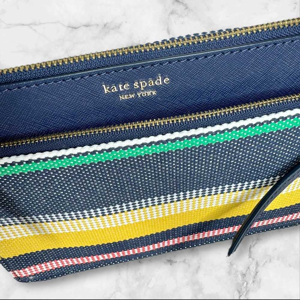 Kate Spade New York Cameron Stripe Tri Color Zip … - image 4